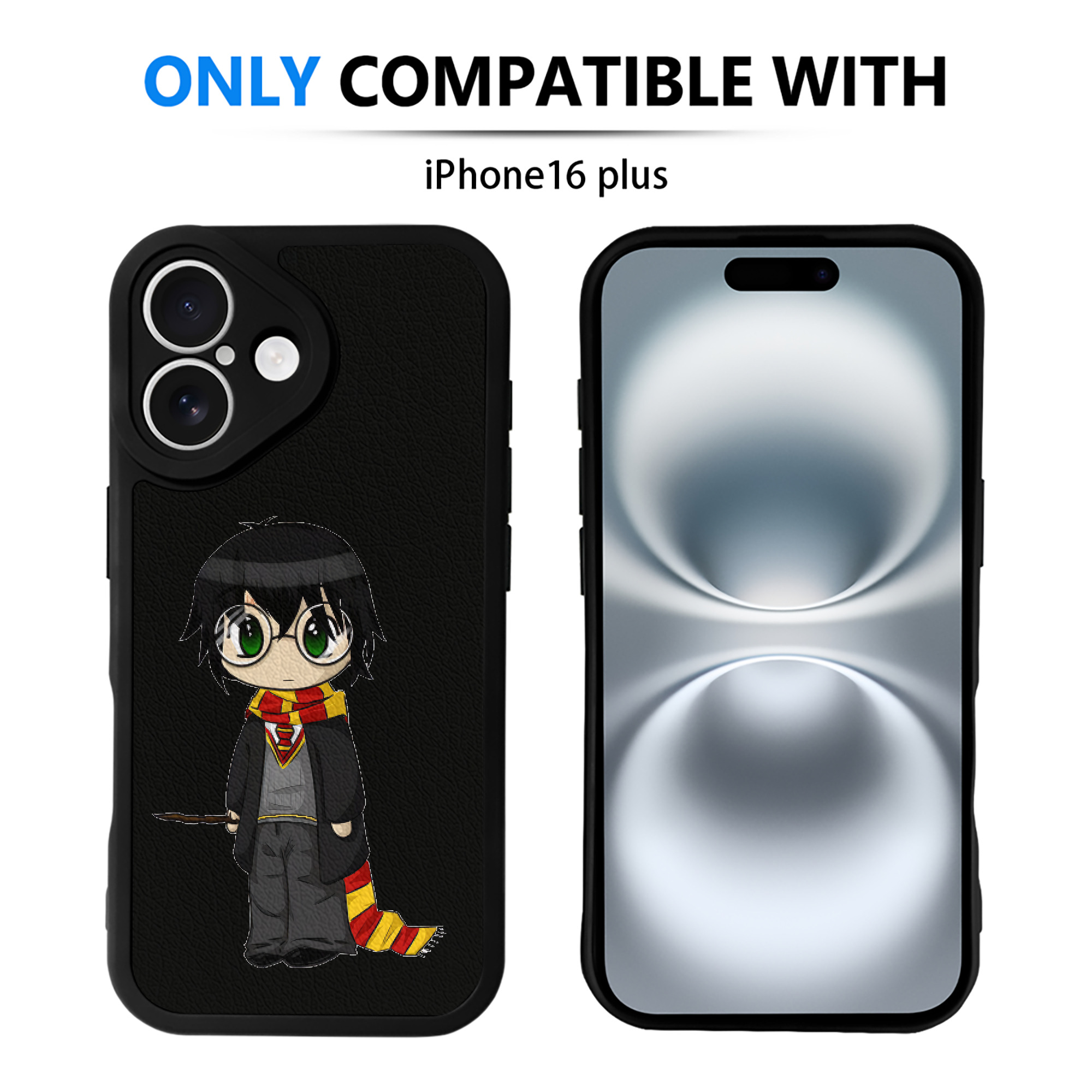 （画像用） Harry Potter ハリー・ポッターシリーズ 【iPhone 16シリーズ対応】シリコンスマホケース（レザー調） 材質：シリコン